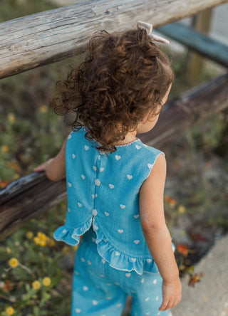 Candyland Denim Dolly Top