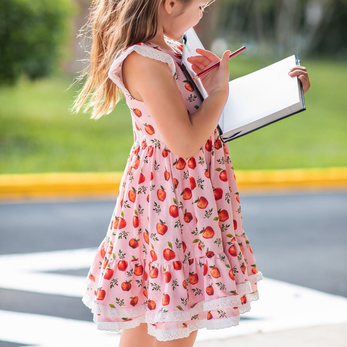 Vintage Apple Dress and Bloomer Set