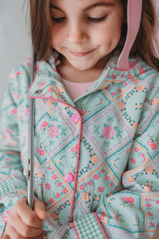 Petal Patchwork Raincoat, Backpack & Lunchbox Bundle – *PREORDER*