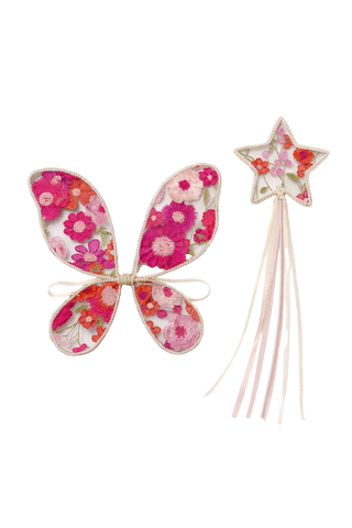Floral Wings and Wand