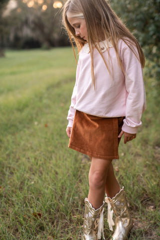 Saddle Skort~Caramel
