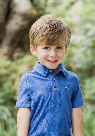 Lanier Bamboo Terry Set - Navy