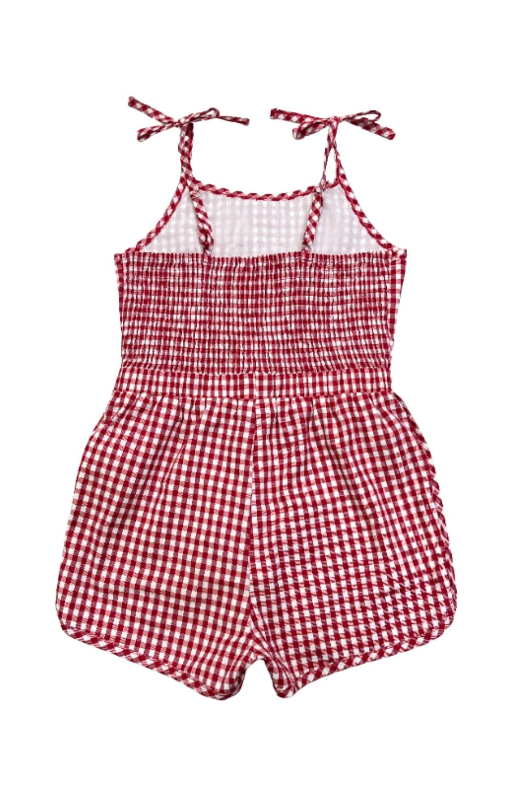 *PREORDER* Red Gingham Short Style Romper