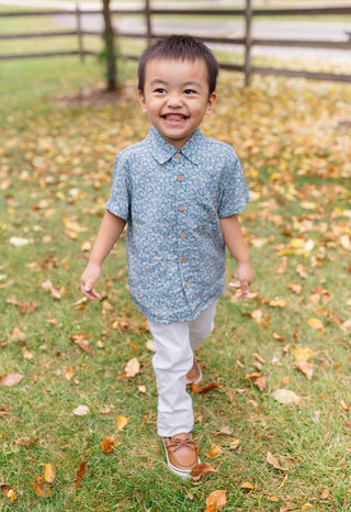 Delphinium Button-Up Shirt