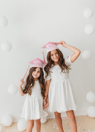 Taffeta Bubble Dress ~ White