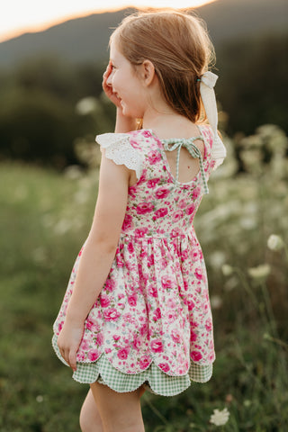 Scallop Tunic Set ~ Prairie Rose