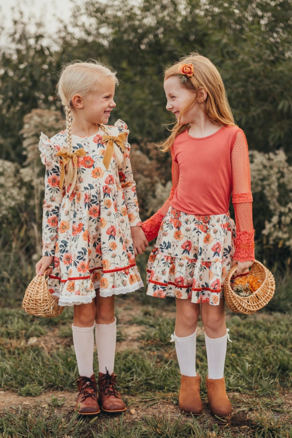 Claire Dress Bloomer Set Golden Hour Garden Love and Grow Clothing Co