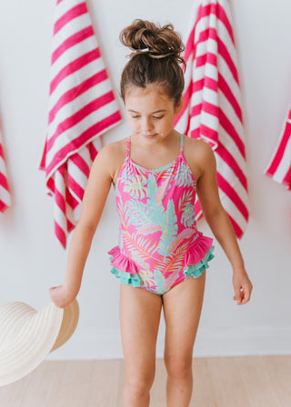 Pink Palm Paradise Everly One Piece