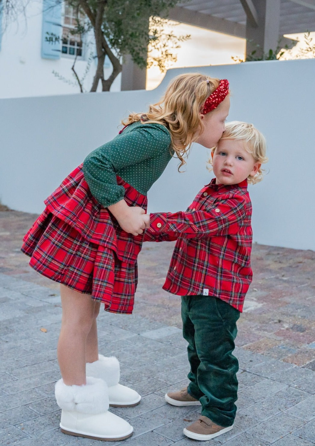 Merry Little Plaid Button-up Shirt