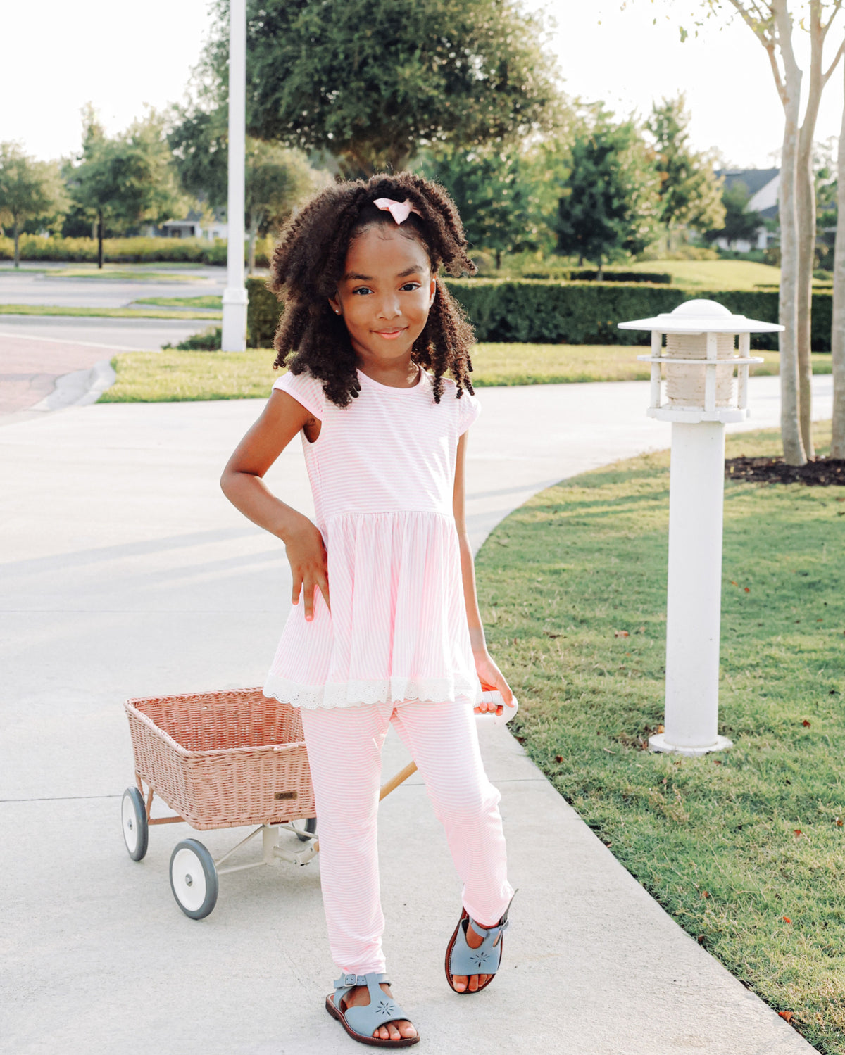 Playful Pink Stripe Comfort Set