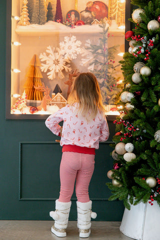 Peppermint Parade Sweatshirt and Skort Set