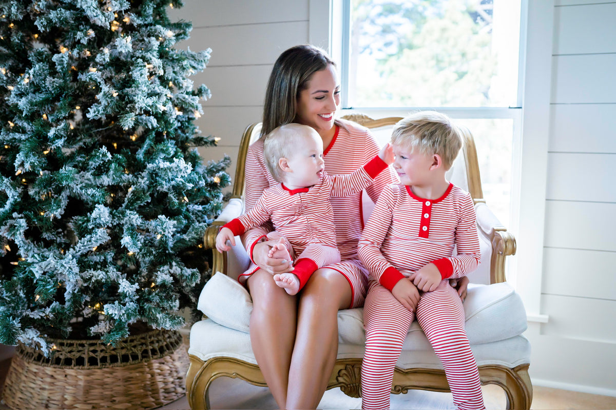 Womens Classic Candy Cane Stripe Gown