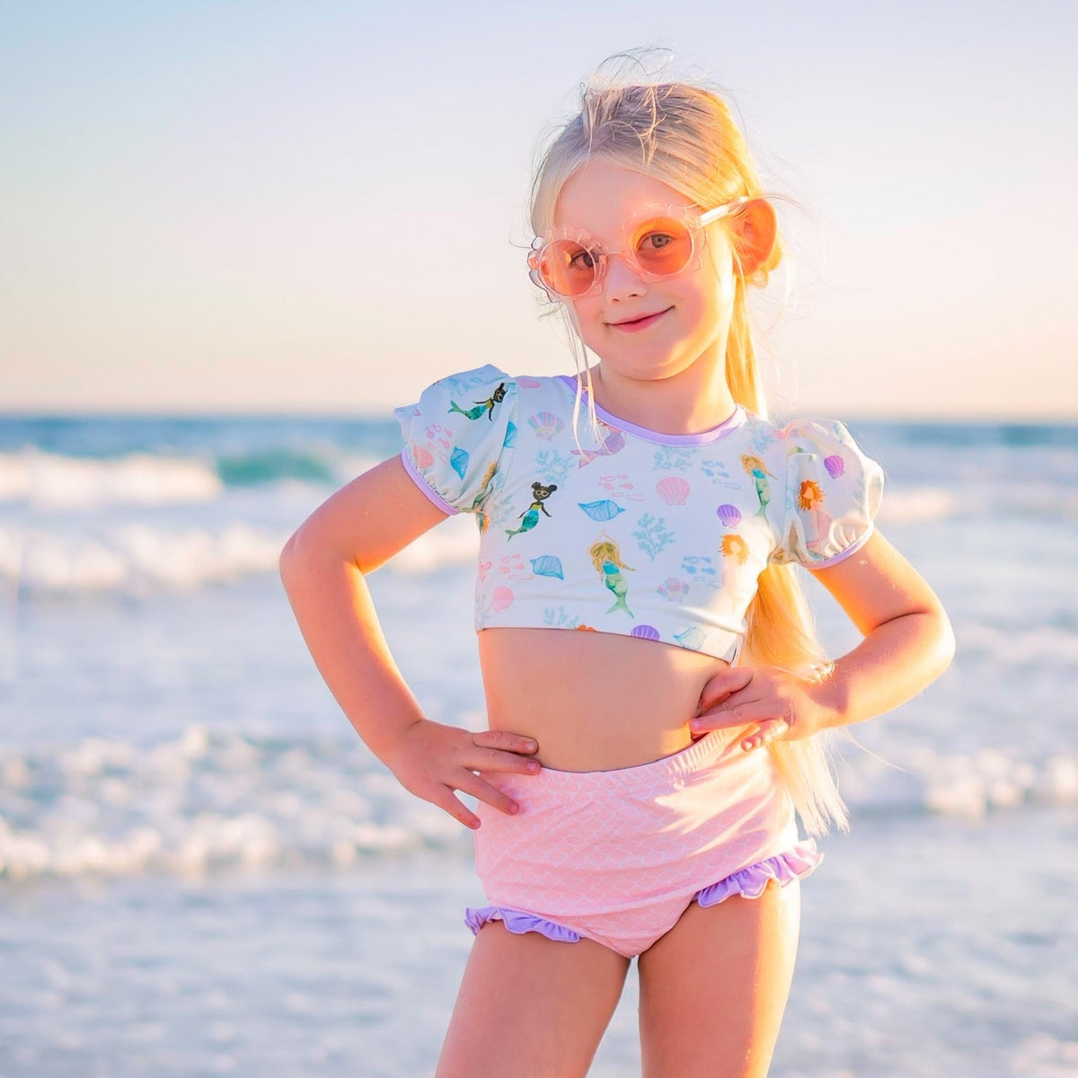 Enchanted Mermaid Puff Sleeve Bikini