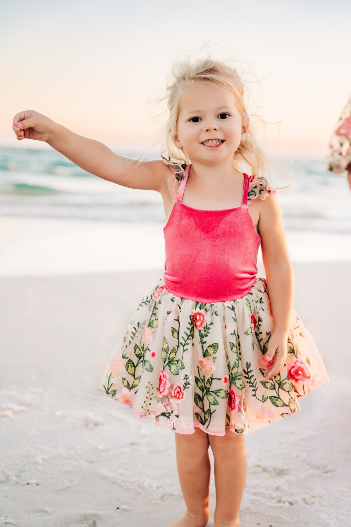 *PREORDER* Rose Petal Enchantment Flutter Sleeve Dress and Bloomer Set