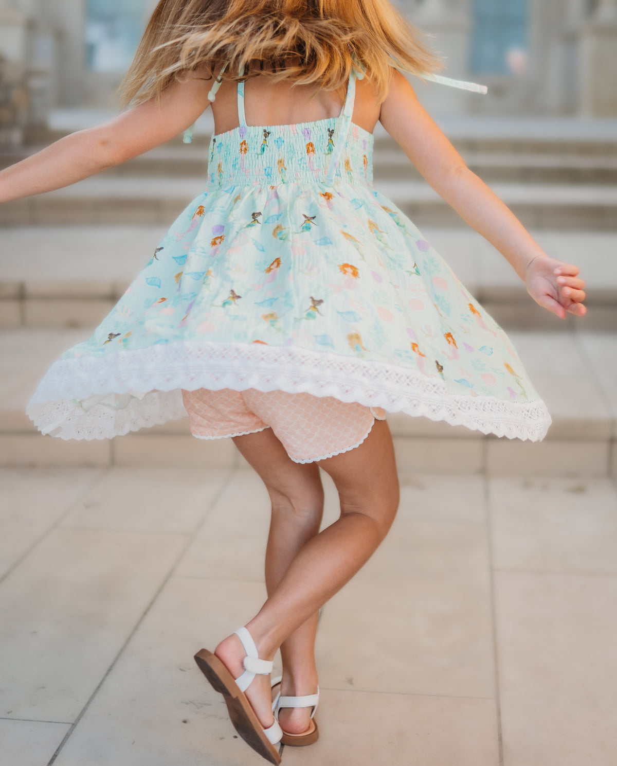 Enchanted Mermaid Gauze Tunic Set
