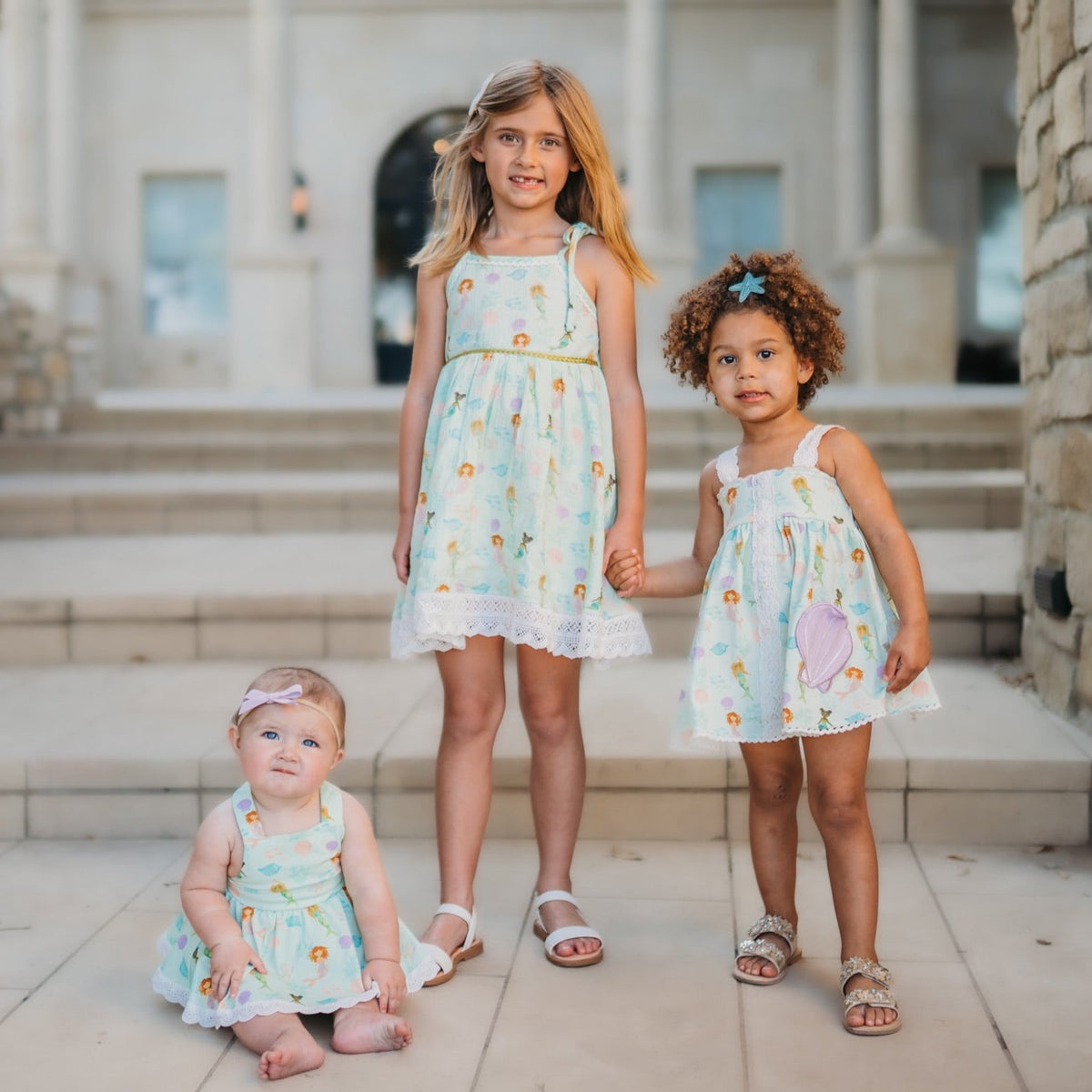 Enchanted Mermaid Skirted Romper