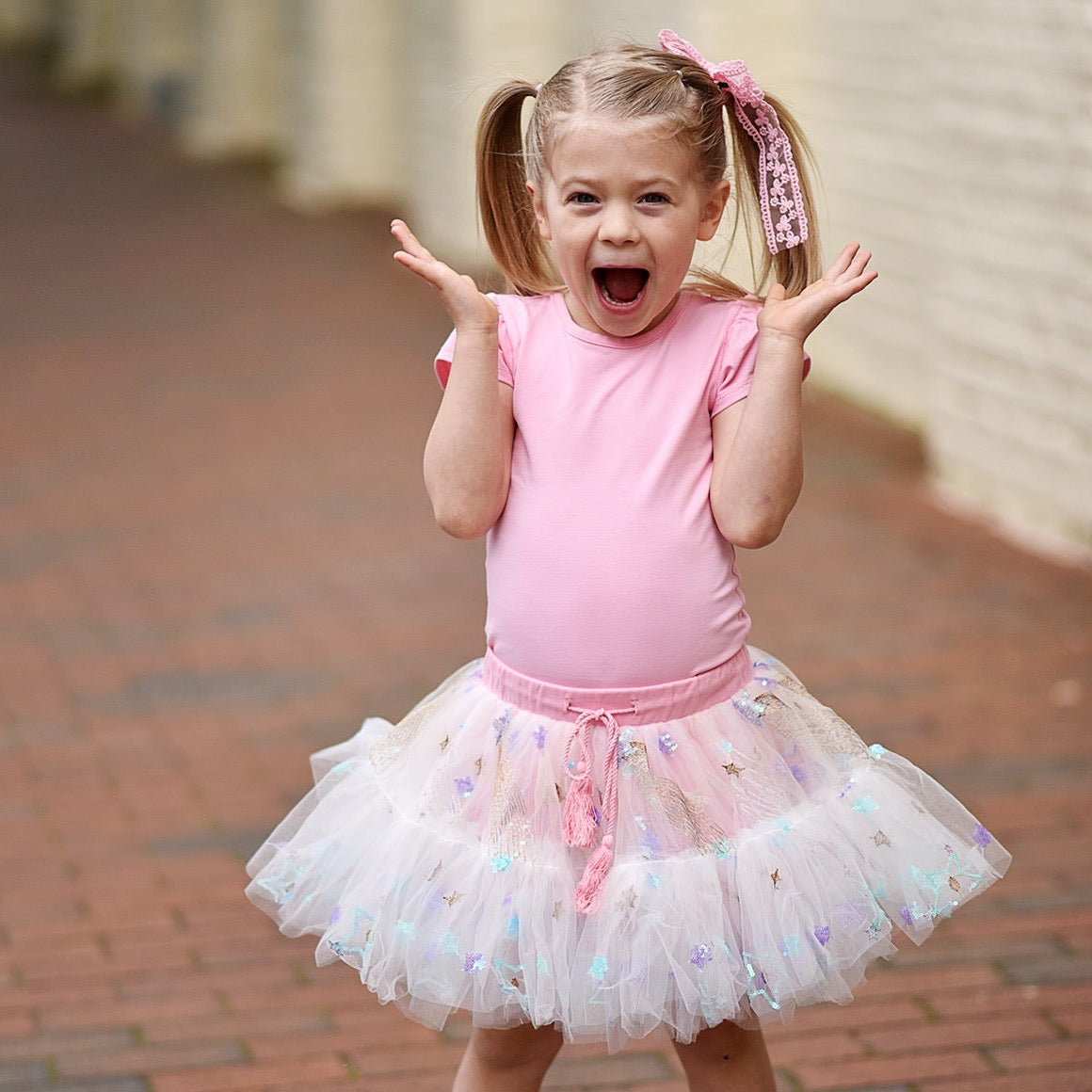 Pink Sparkle Skort