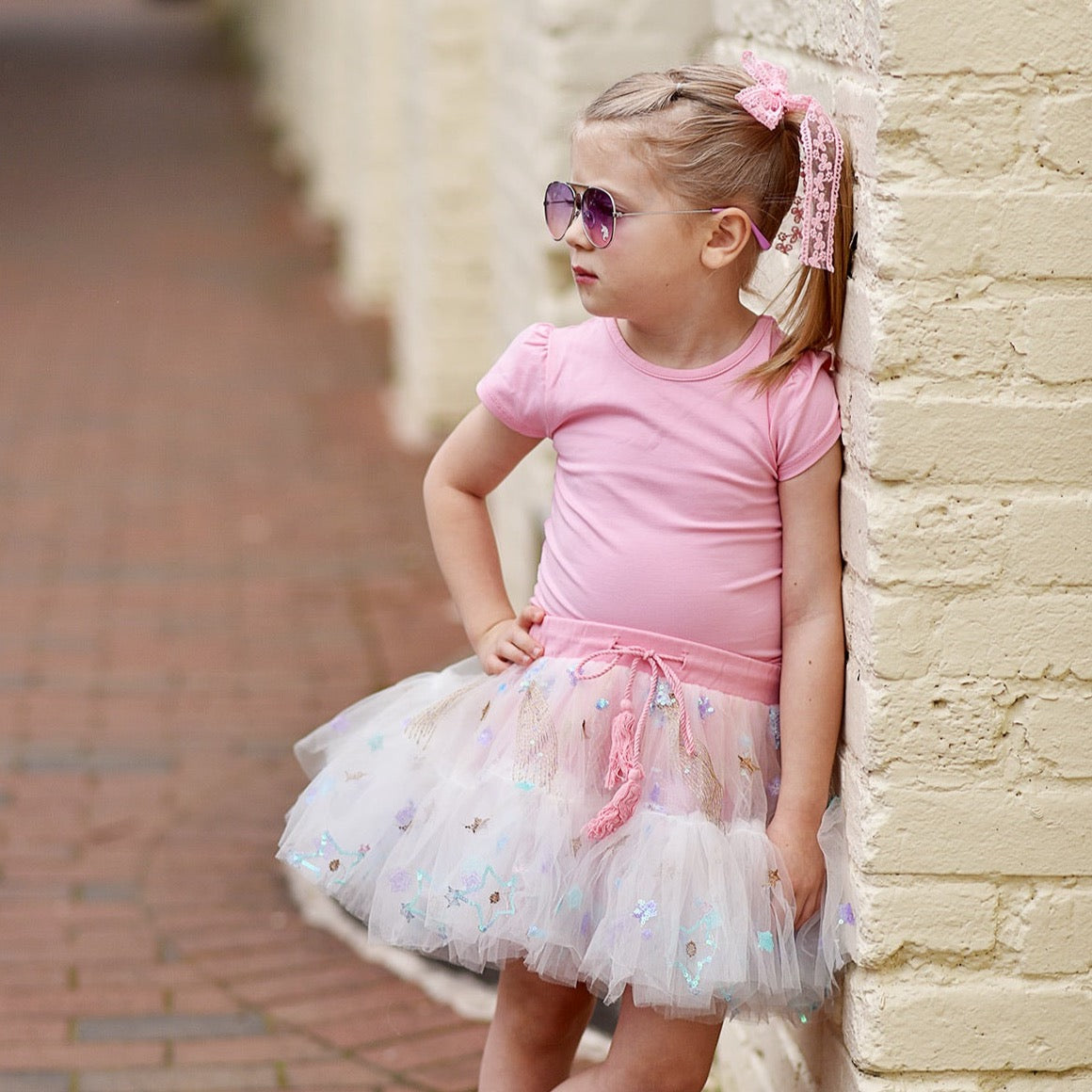 Pink Sparkle Skort