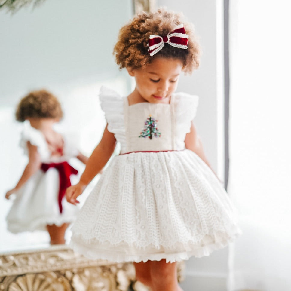 *PREORDER* Vintage Tree Dress and Bloomer Set