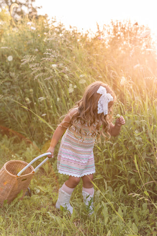 Boho Stripe Knit Dress Set