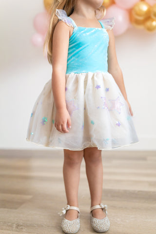 Birthday Dress & Bloomer Set ~ Blue