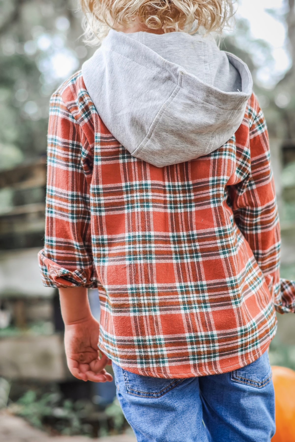 Turkey Day Tartan Button-Up Hoodie