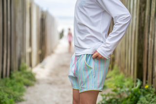 Boardwalk Striped Boy Shorts