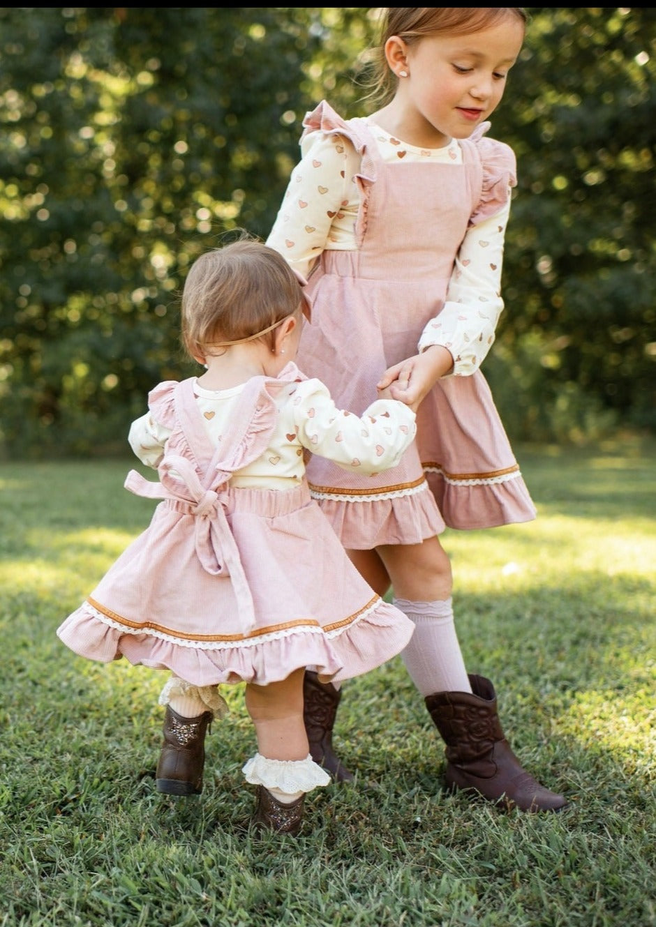 Autumn Rose Corduroy Pinafore