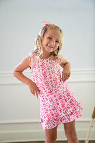 Poppy Skort ~ Bow Blossom (runs small, size up)