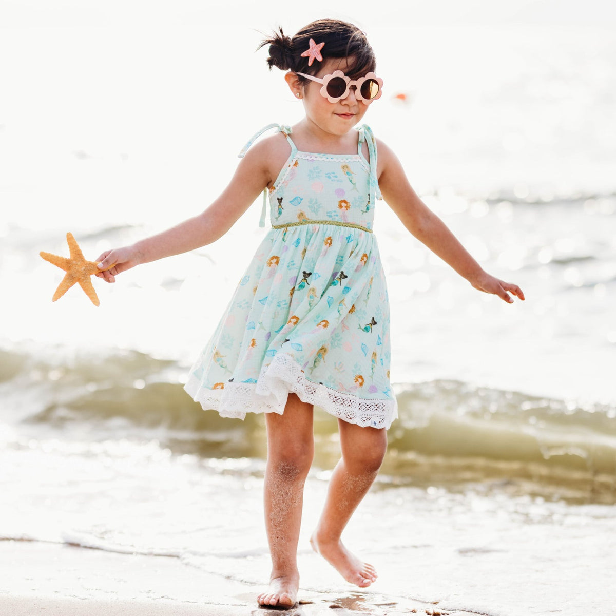 Enchanted Mermaid Gauze Tunic Set