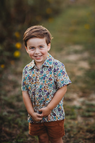 Gemstone Garden Button-Up Shirt