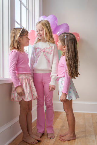 Bubblegum Pointelle Layering Shirt