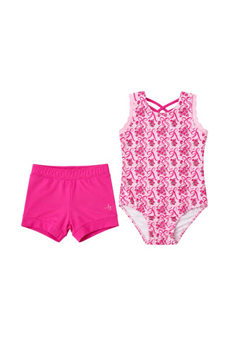 Leotard and Short Set ~ Bow Blossom