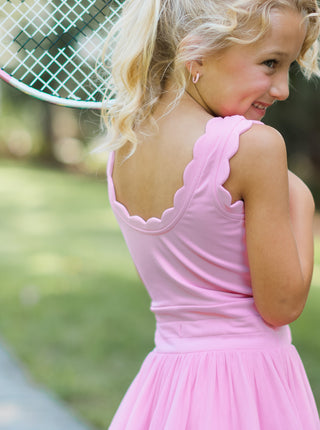 Bubble Gum Pink Culver Athletic Dress