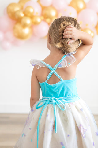 Birthday Dress & Bloomer Set ~ Blue