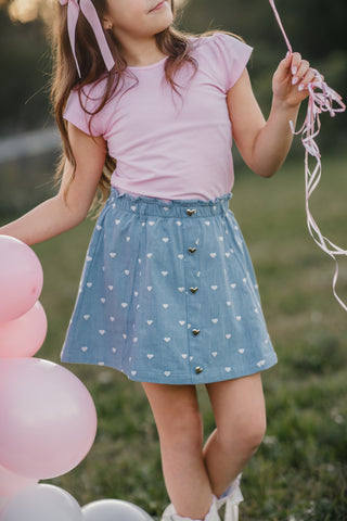 Candyland Denim Skort