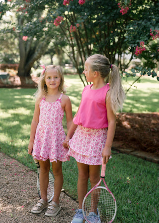 Scallop Athleisure Dress ~ Bow Blossom