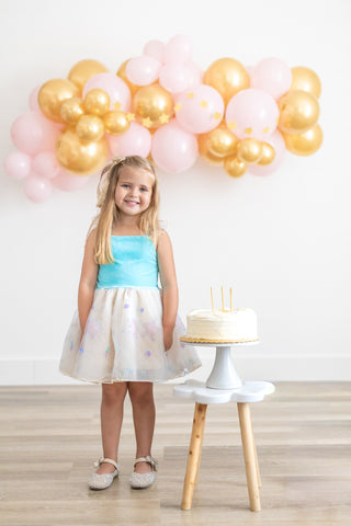 Birthday Dress & Bloomer Set ~ Blue