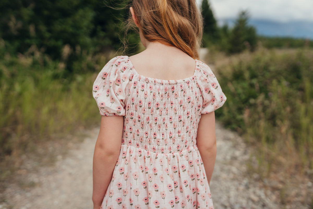 Rosy Pink Floral Maxi