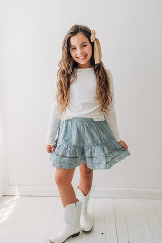 Simply Sweet Skort ~ Slate
