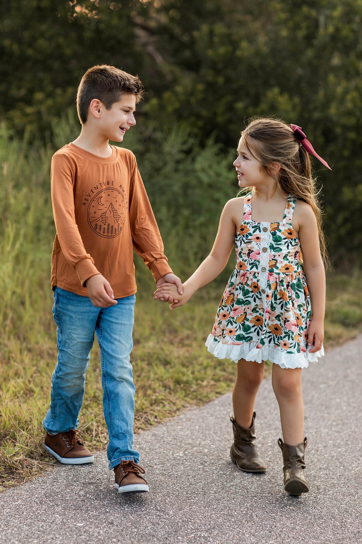 Golden Petals Chloe Dress