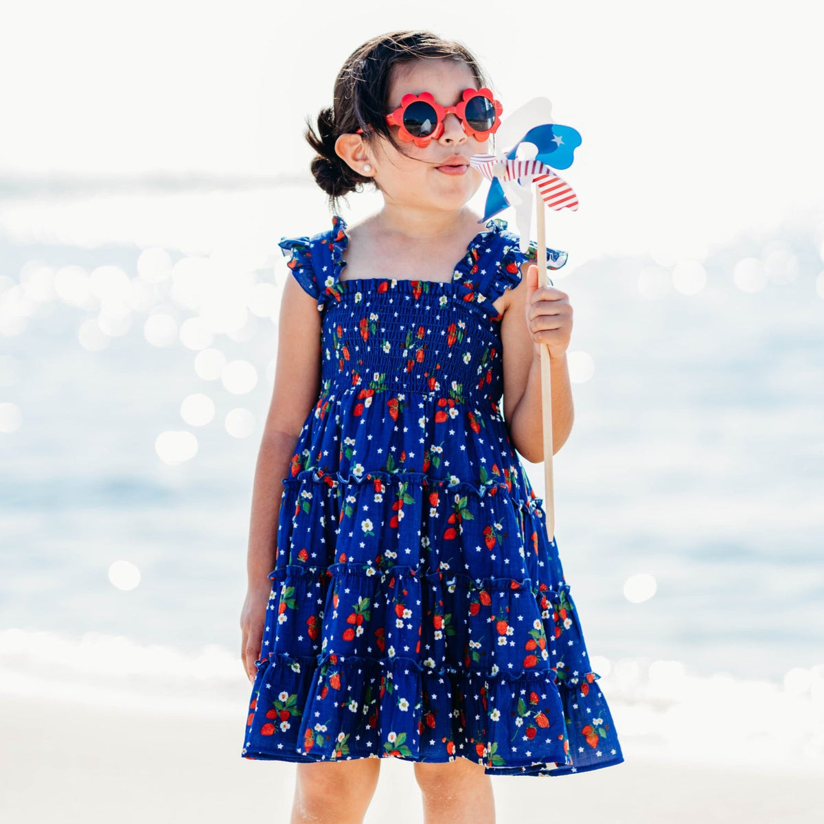 Strawberry Stars Gauze Dress
