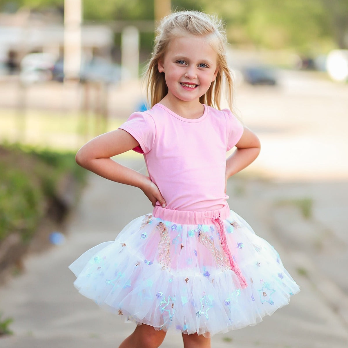 Pink Sparkle Skort