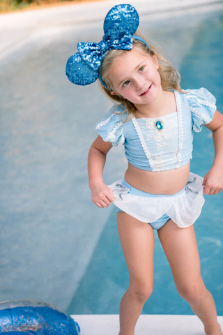 *PREORDER*Glass Slipper Puff Sleeve Bikini