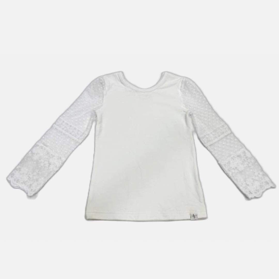 White Lace Layering Shirt