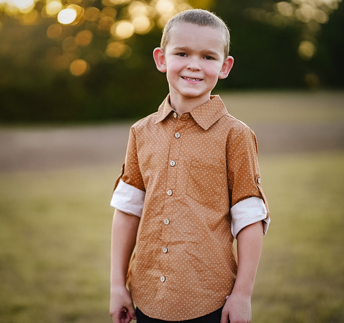 Golden Dot Button-up Shirt