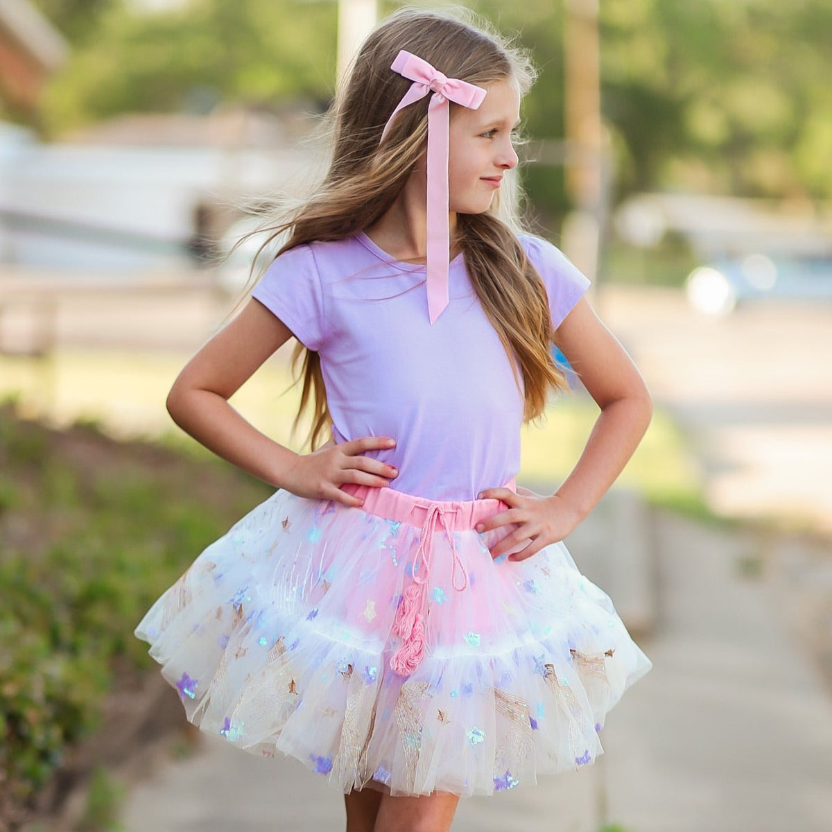 Pink Sparkle Skort