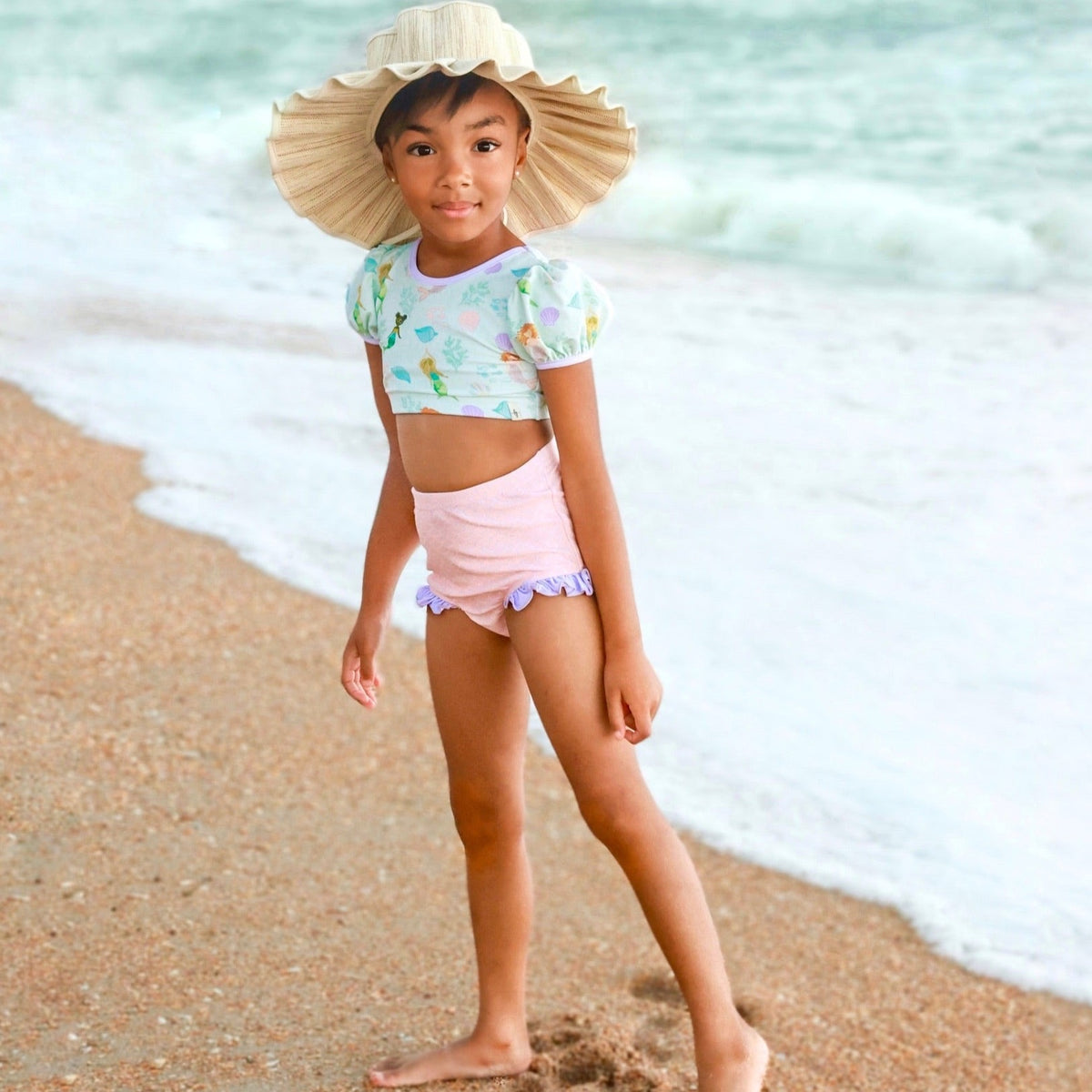 Enchanted Mermaid Puff Sleeve Bikini