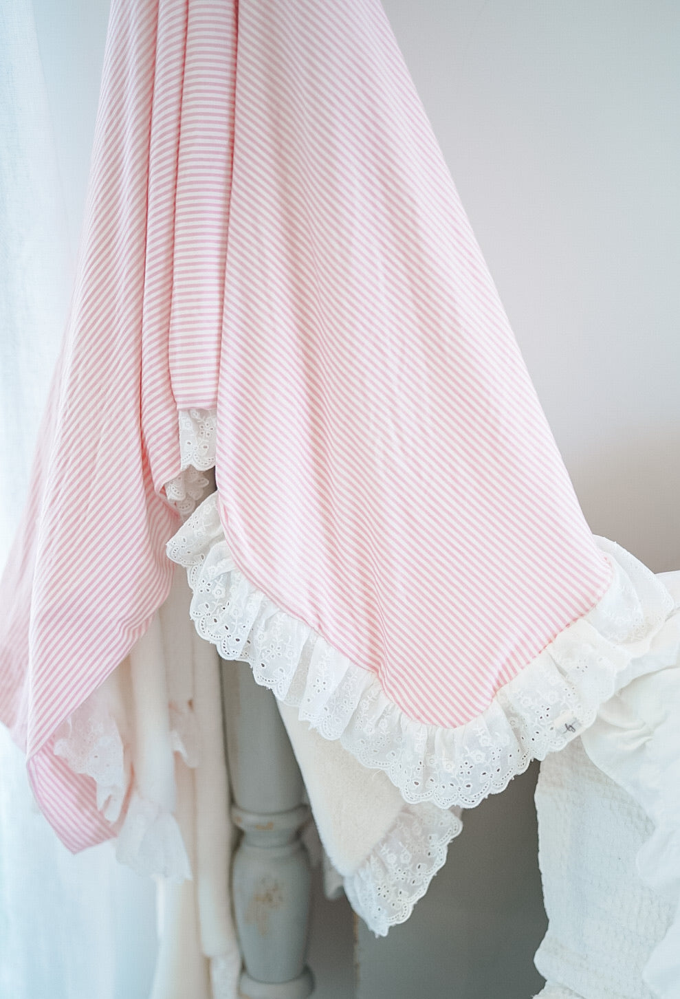 Playful Pink Stripe Blanket