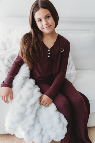 Ribbed Bamboo Plum Lounge Bundle